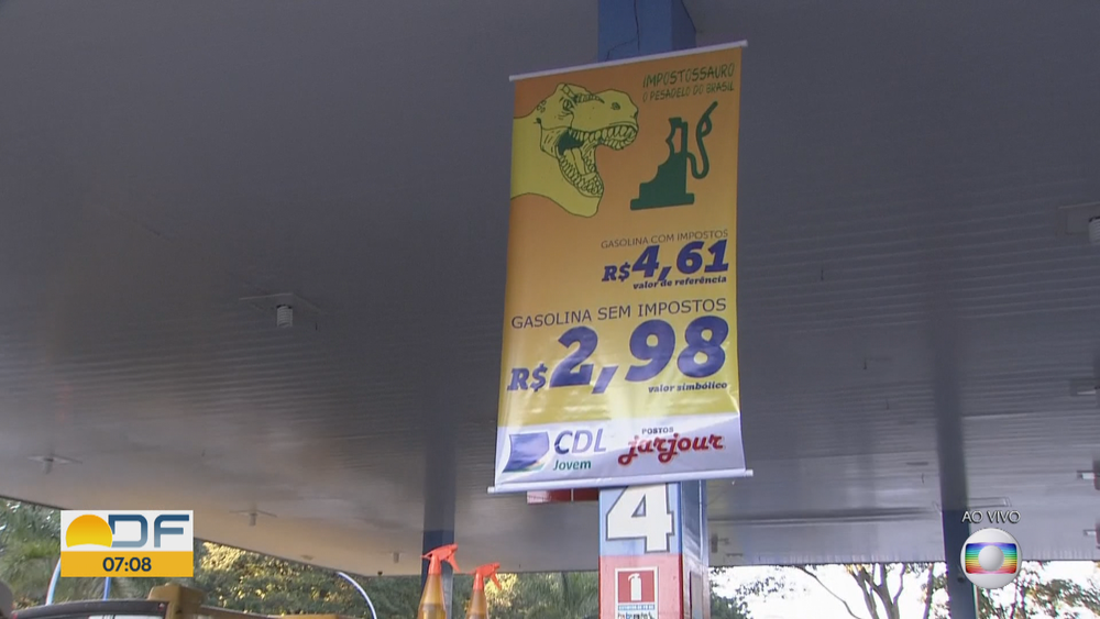 Postos de combustível vendem gasolina sem impostos por menos de R$ 3,00