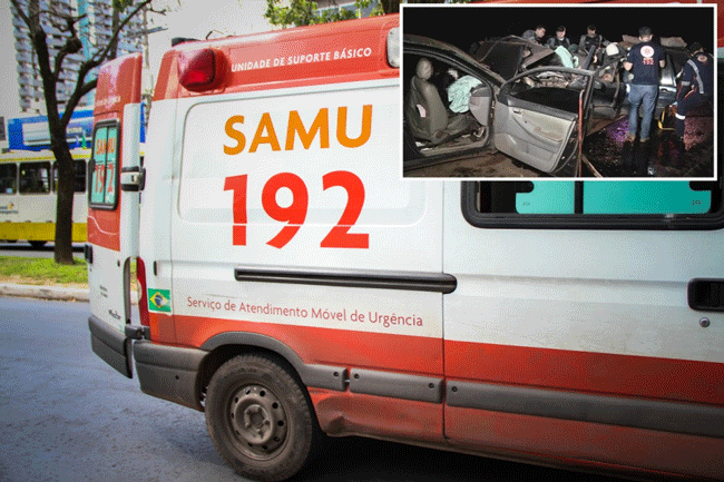 Acidente entre dois carros mata 5 pessoas em Tangará da Serra