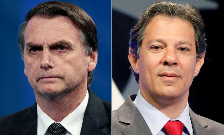 Bolsonaro tem 59% dos votos válidos; Haddad tem 41%