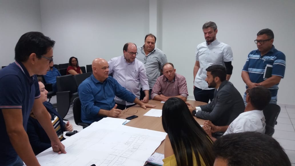 Reunião para construção da nova Delegacia de Polícia Civil de Peixoto de Azevedo