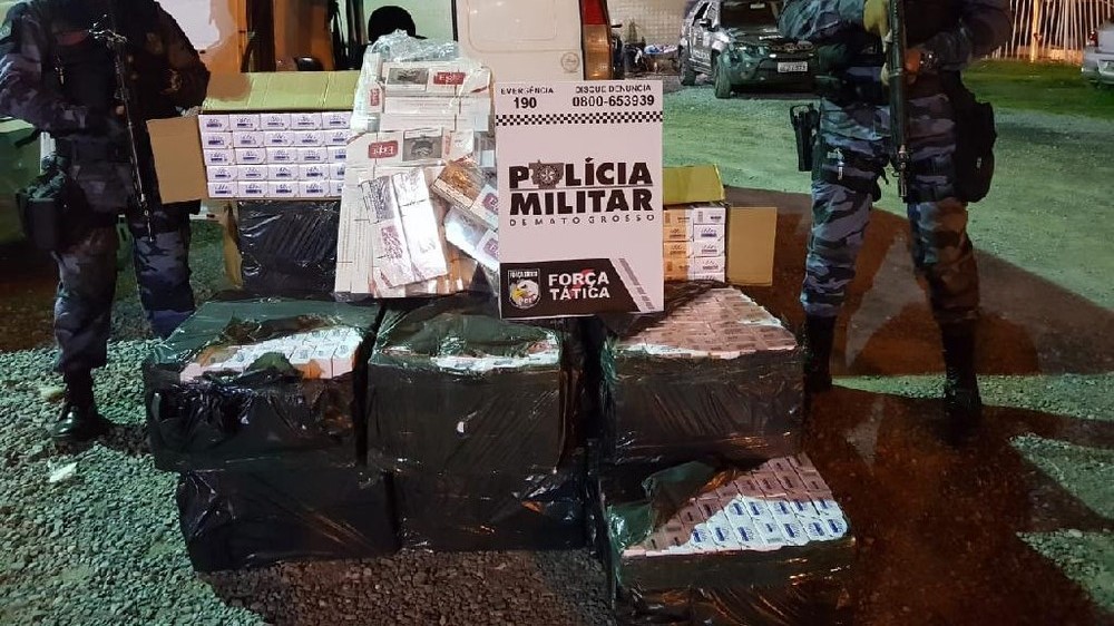 Homem é preso com 17,9 mil carteiras de cigarros em Cuiabá