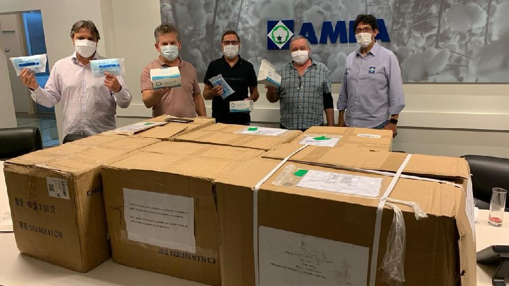 Governo de MT recebe doação de 100 mil máscaras da AMPA