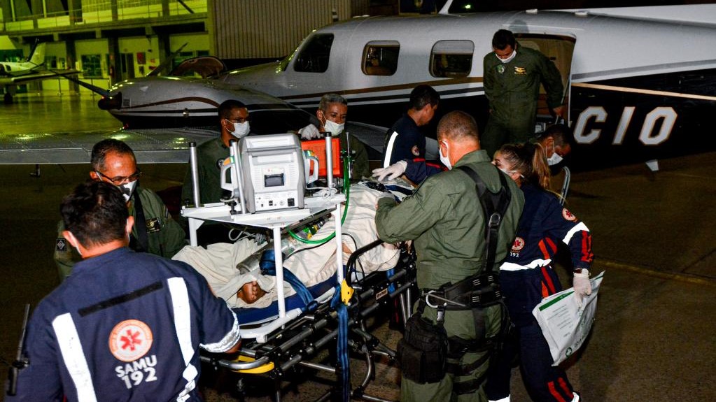 UTI Aérea transporta primeiro paciente do interior para Cuiabá