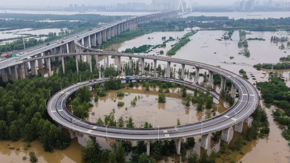 Chuvas na bacia do Yangtze, na China, são as mais fortes desde 1961
