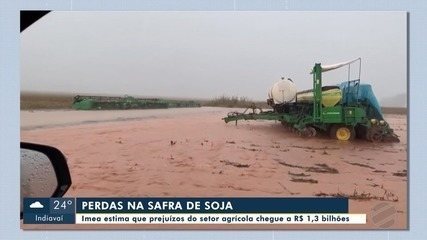 Chuvas e falta de infraestrutura causam prejuízo de R$ 1,3 bilhão no setor agrícola em MT, estima Imea