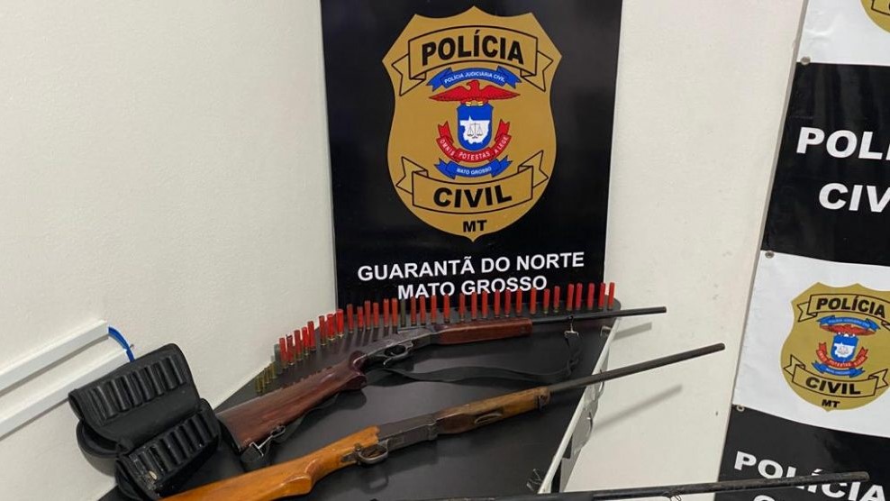 Polícia apreende armas e munições em investigação que apura execução de empresário no Guarantã