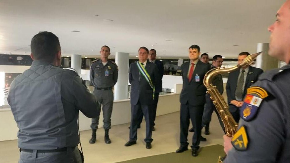 Corpo Musical da PM de MT faz apresentação no Palácio do Planalto