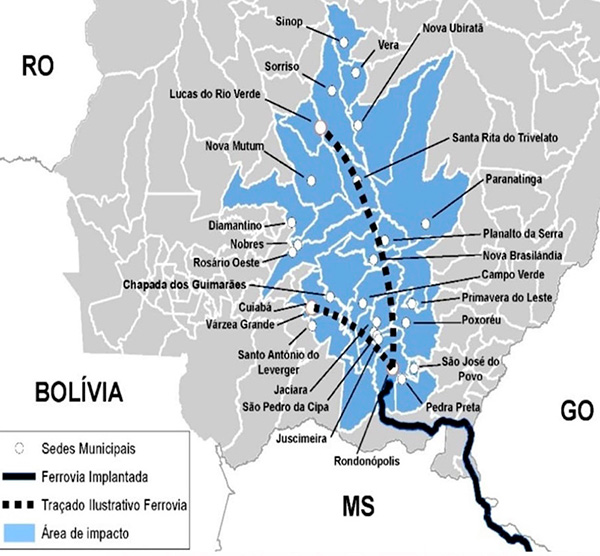 Aprovada 1ª licença para construir ferrovia Rondonópolis-Cuiabá-Nova Mutum-Lucas do Rio Verde