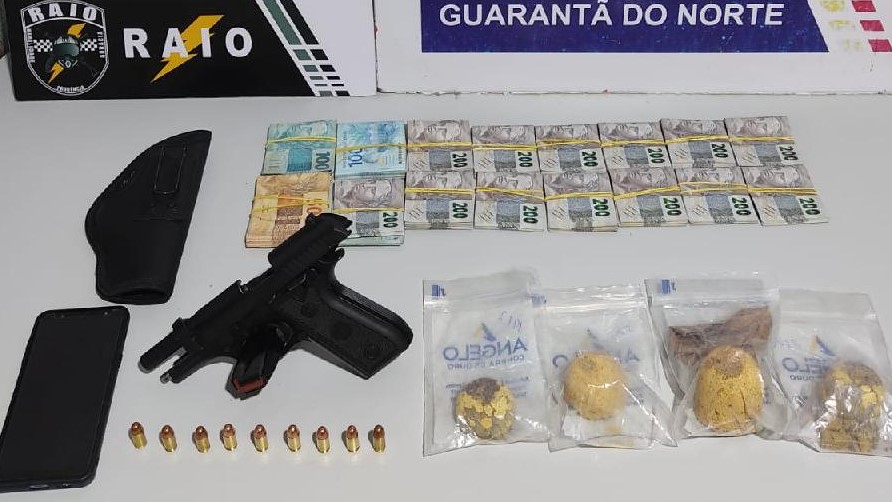 Homem é preso em Guarantã com R$ 31,7 mil em dinheiro e 1,8 kg de ouro
