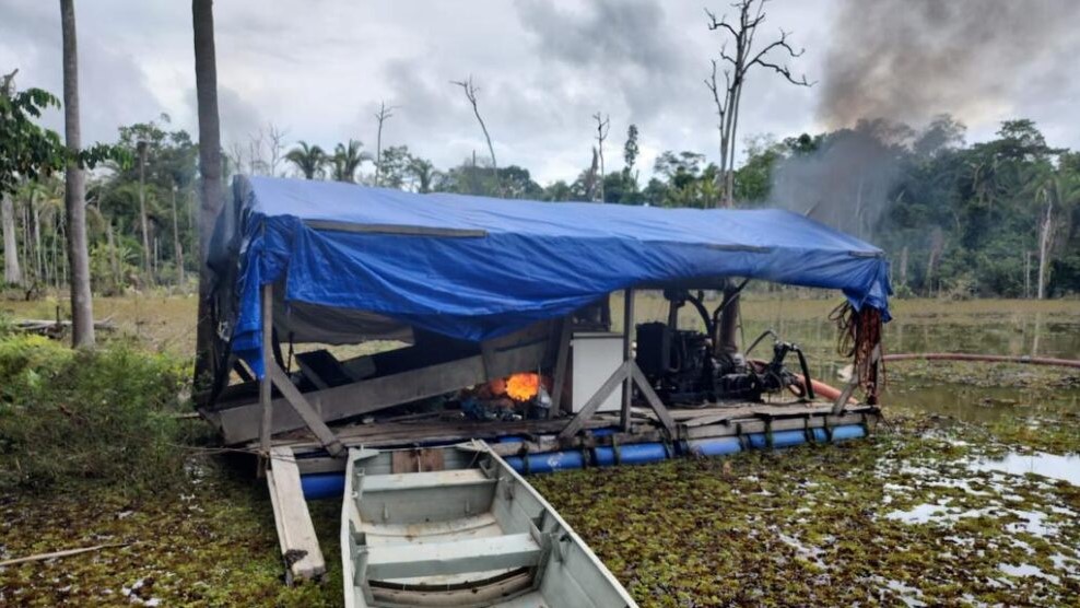 Polícia identifica garimpo ilegal e destrói equipamentos em Paranaíta