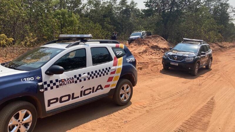 Bando armado é preso ao invadir fazenda em Mato Grosso; 2 policiais estão entre os alvos