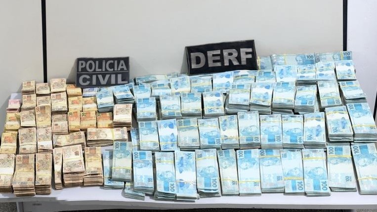 Polícia Civil apreende mais de R$ 1,3 milhão com dono de distribuidora preso em flagrante por receptação qualificada