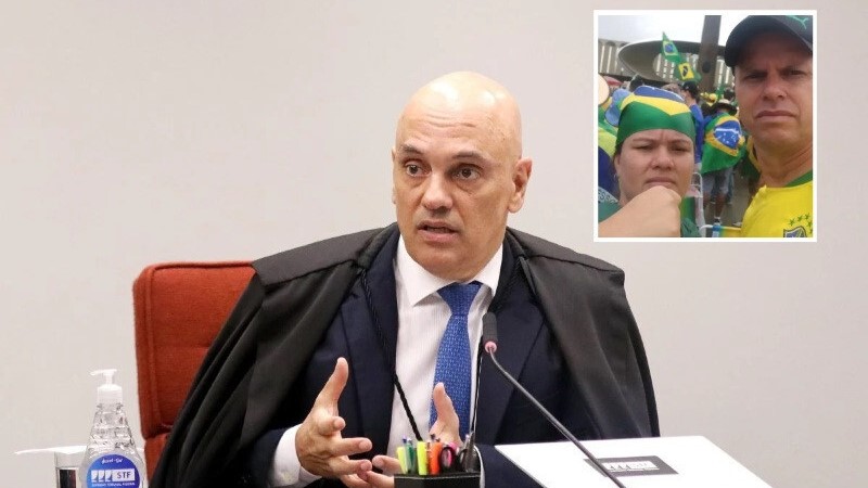 Ministros seguem voto de Moraes e condenam casal de MT a 17 anos de prisão em regime fechado